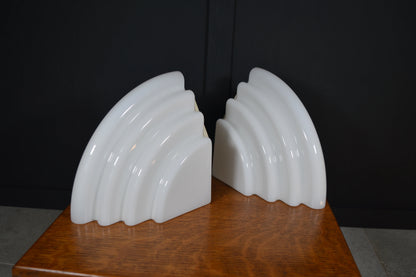 Pair of Art Deco revival Kai Wall Lamps by Kazuhide Takaham