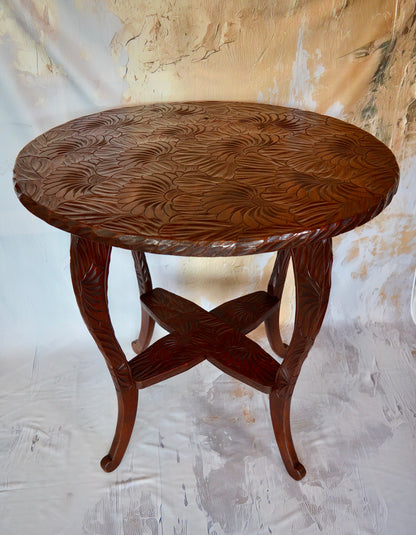 Liberty & Co, Japanese carved arts & crafts table (circa 1905)