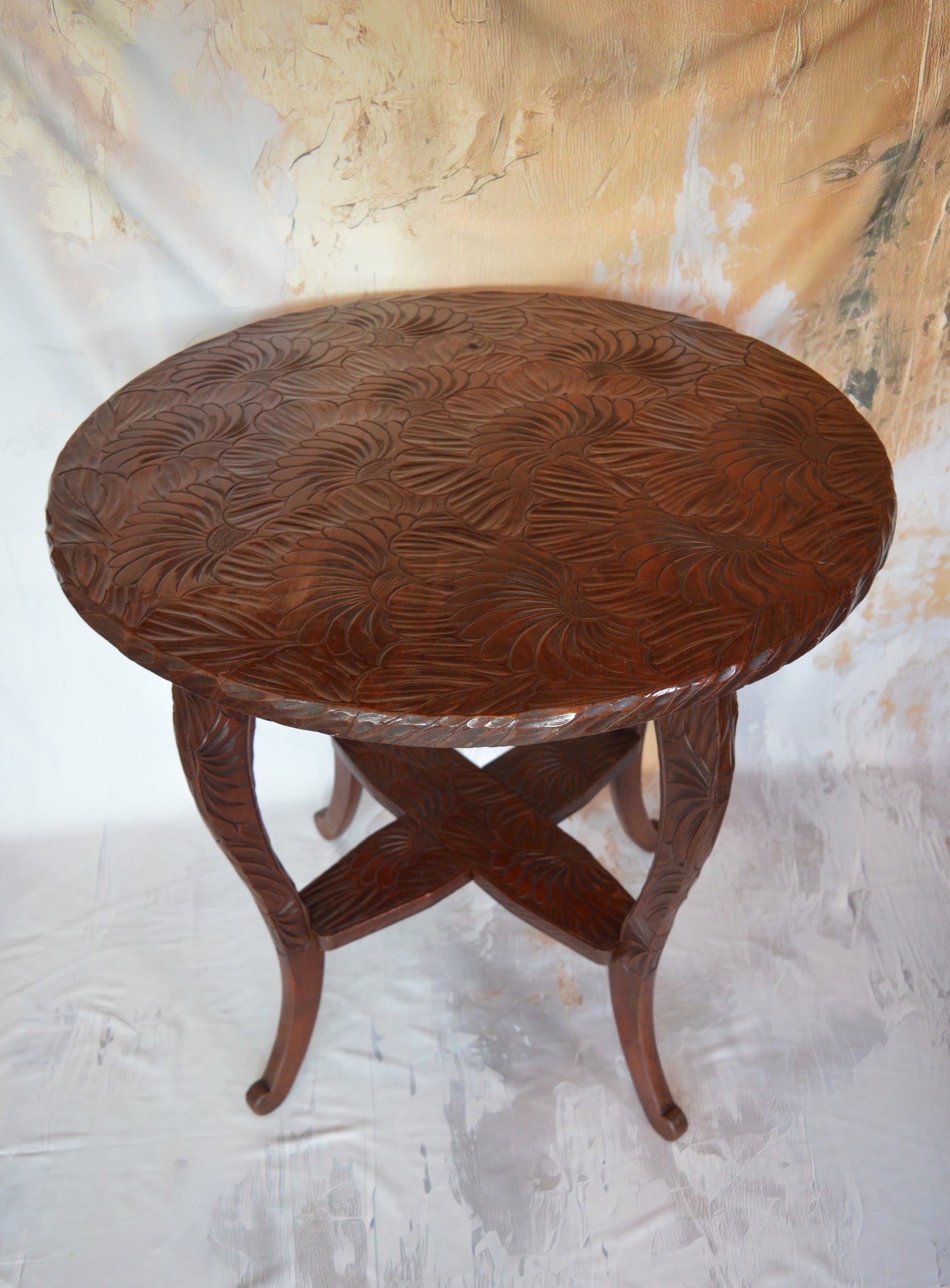 Liberty & Co, Japanese carved arts & crafts table (circa 1905)