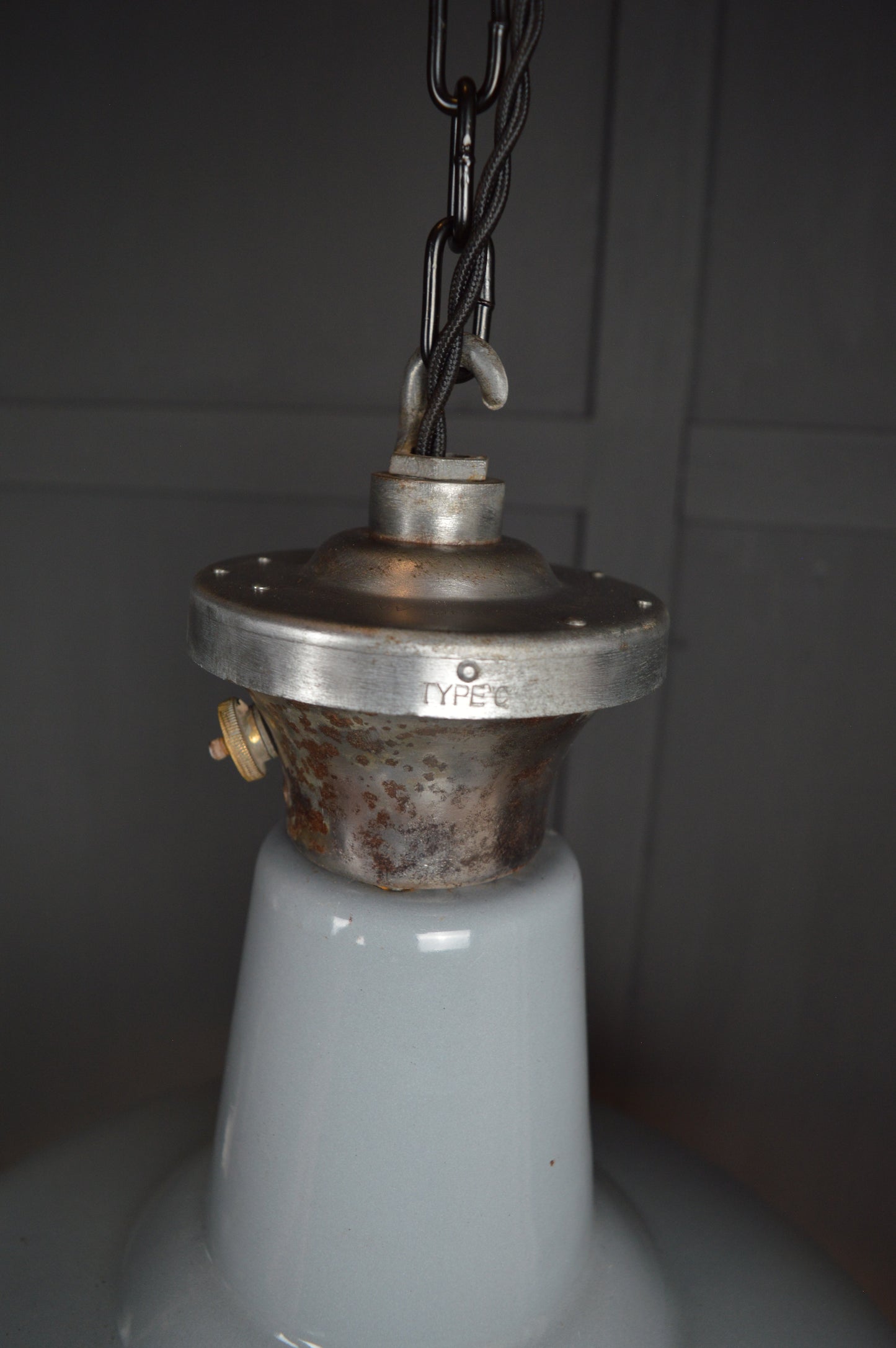 Large grey benjamin pendant light