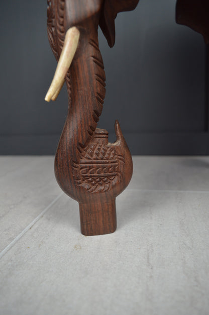 Anglo Indian Carved Elephant Table