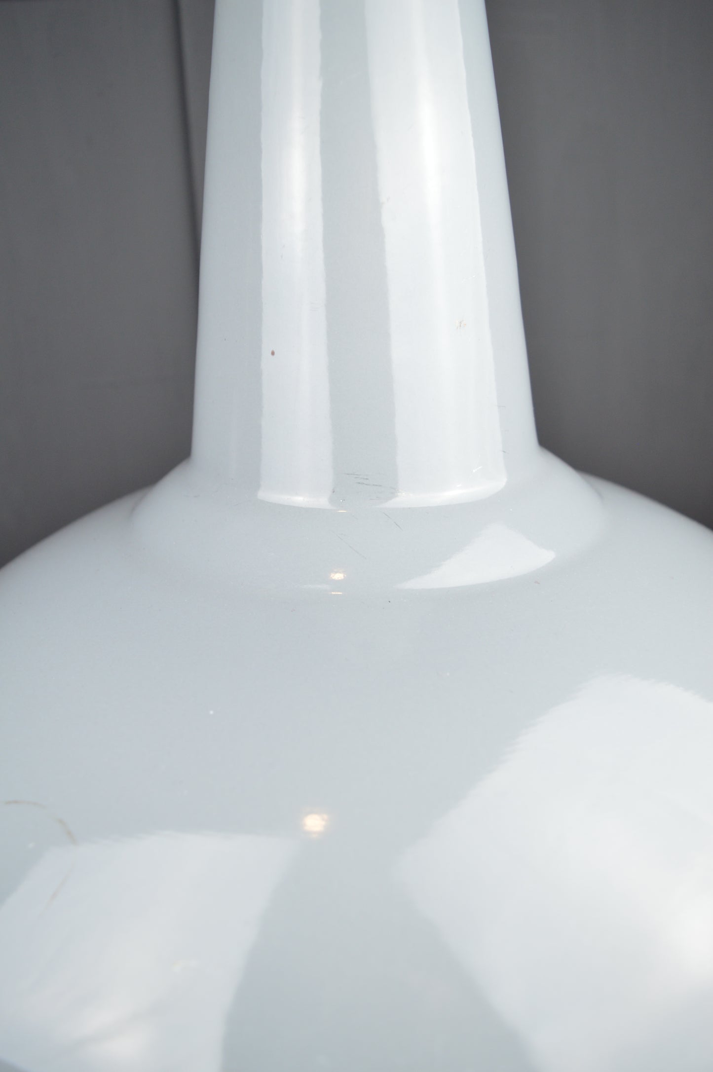 Vintage Benjamin industrial grey pendant light