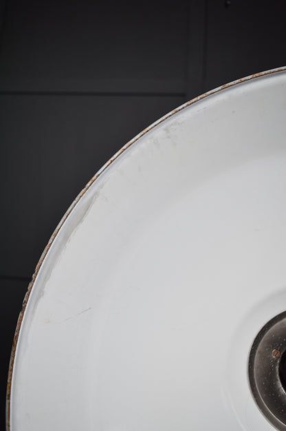 Vintage Benjamin industrial grey pendant light