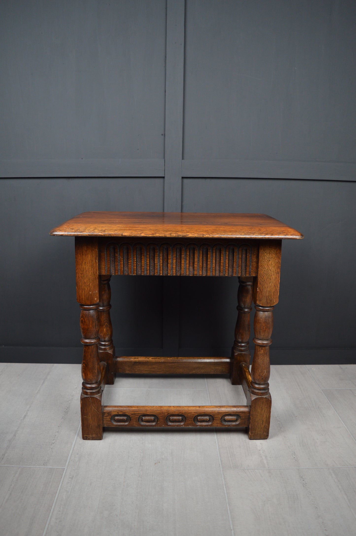 Early 20th century oak stool