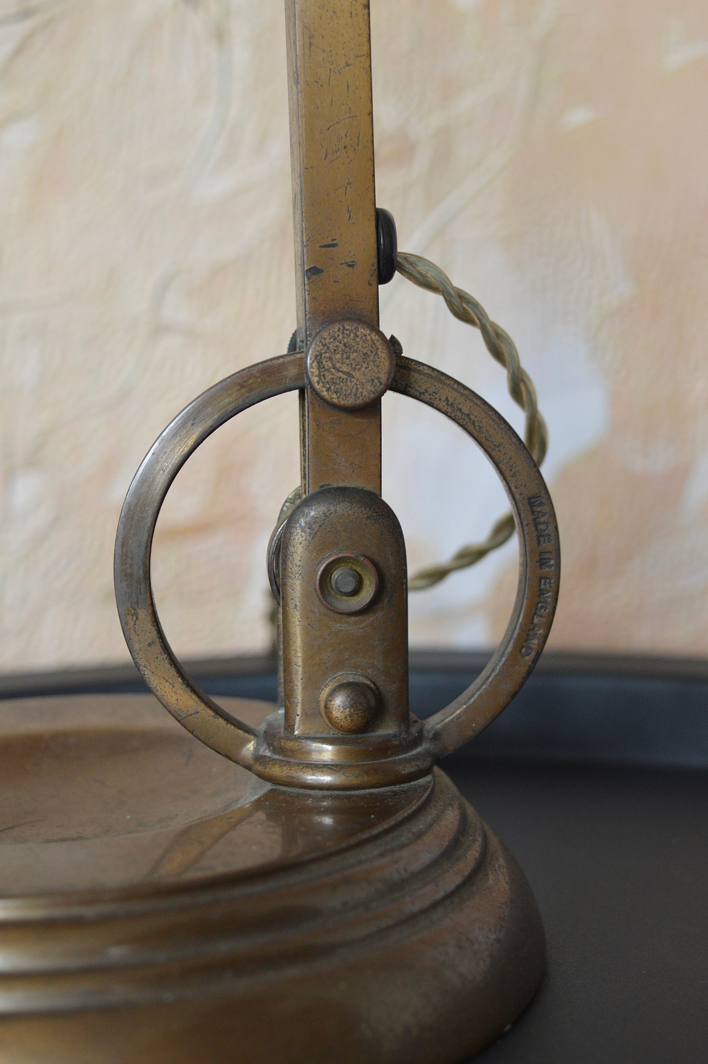 1920s GEC Copper bankers lamp