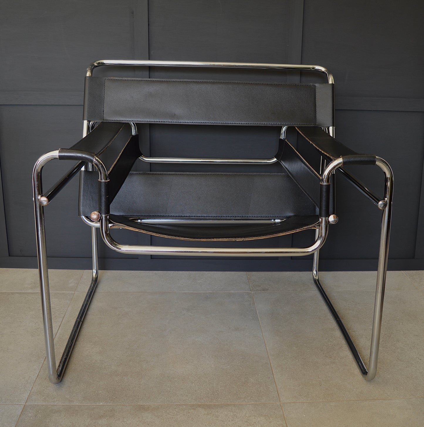 Vintage leather Wassily B3 chair