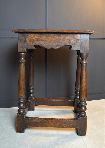 Early 20th century oak stool
