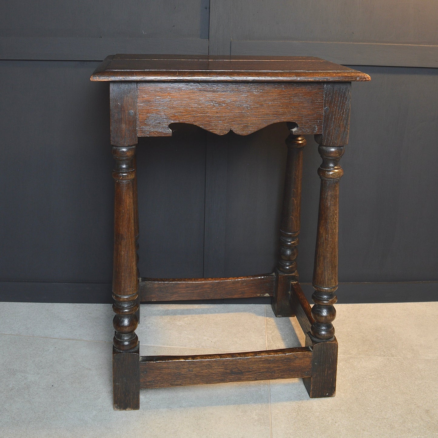 Early 20th century oak stool