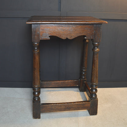 Early 20th century oak stool