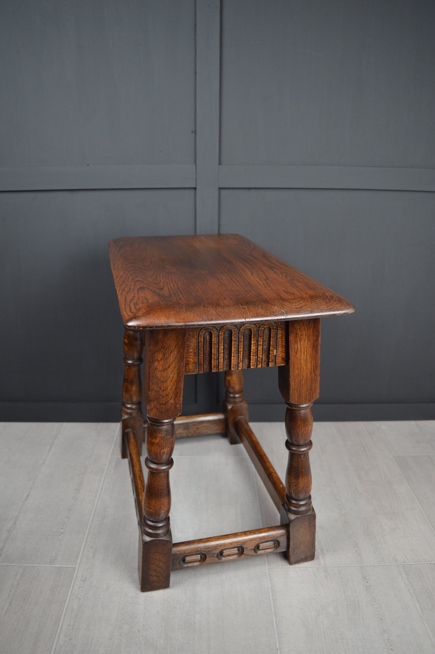 Early 20th century oak stool
