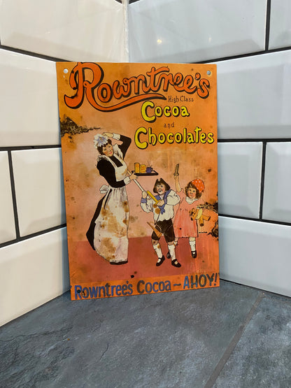 Rowntrees Cocoa Sign Circa 1990s