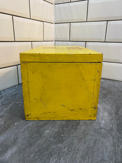 Vintage First Aid Wooden Box