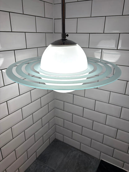 Art deco Saturn model ceiling lamp, 1930's