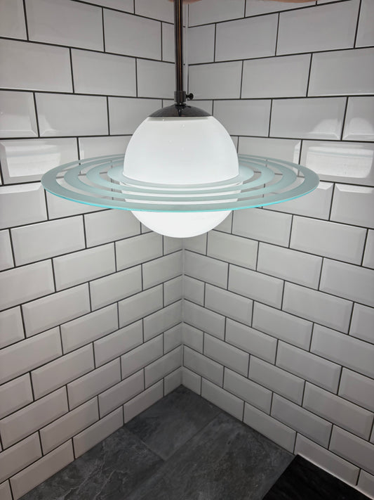Art deco Saturn model ceiling lamp, 1930's