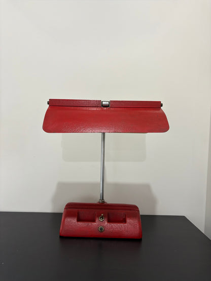 Vintage Red Desk Lamp by Solite