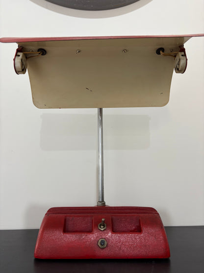 Vintage Red Desk Lamp by Solite