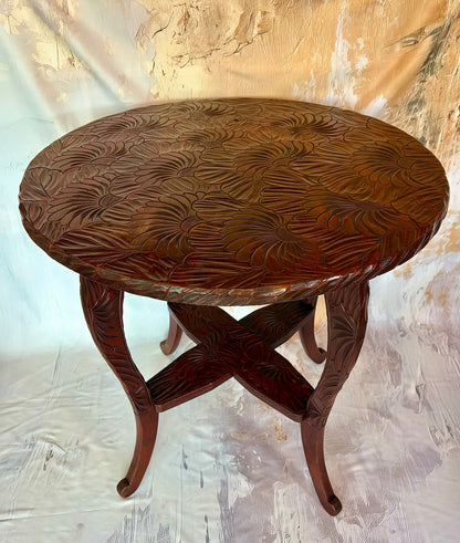 Liberty & Co, Japanese carved arts & crafts table (circa 1905)