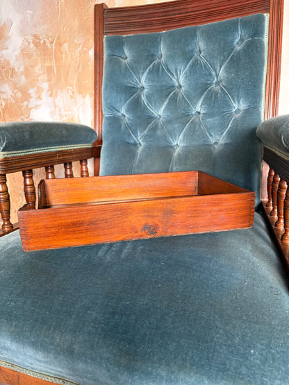 Vintage wooden tray/desk tidy