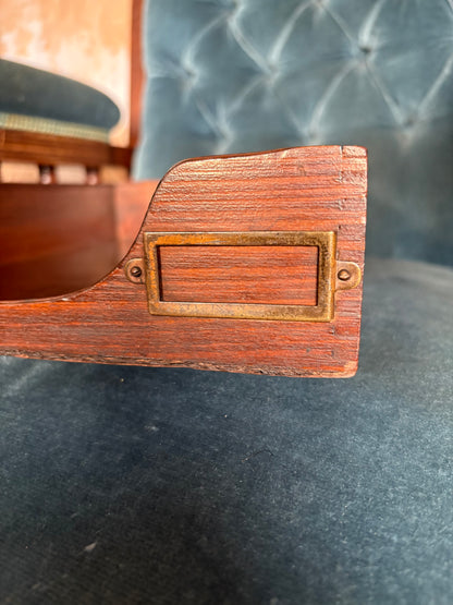 Vintage wooden tray/desk tidy