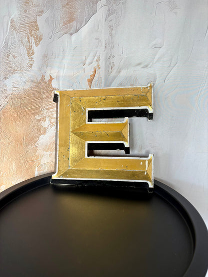 Large Gold Letter ‘E’